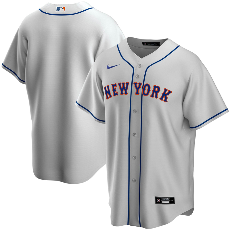 2020 MLB Men New York Mets Nike Gray Road 2020 Replica Team Jersey 1->new york mets->MLB Jersey